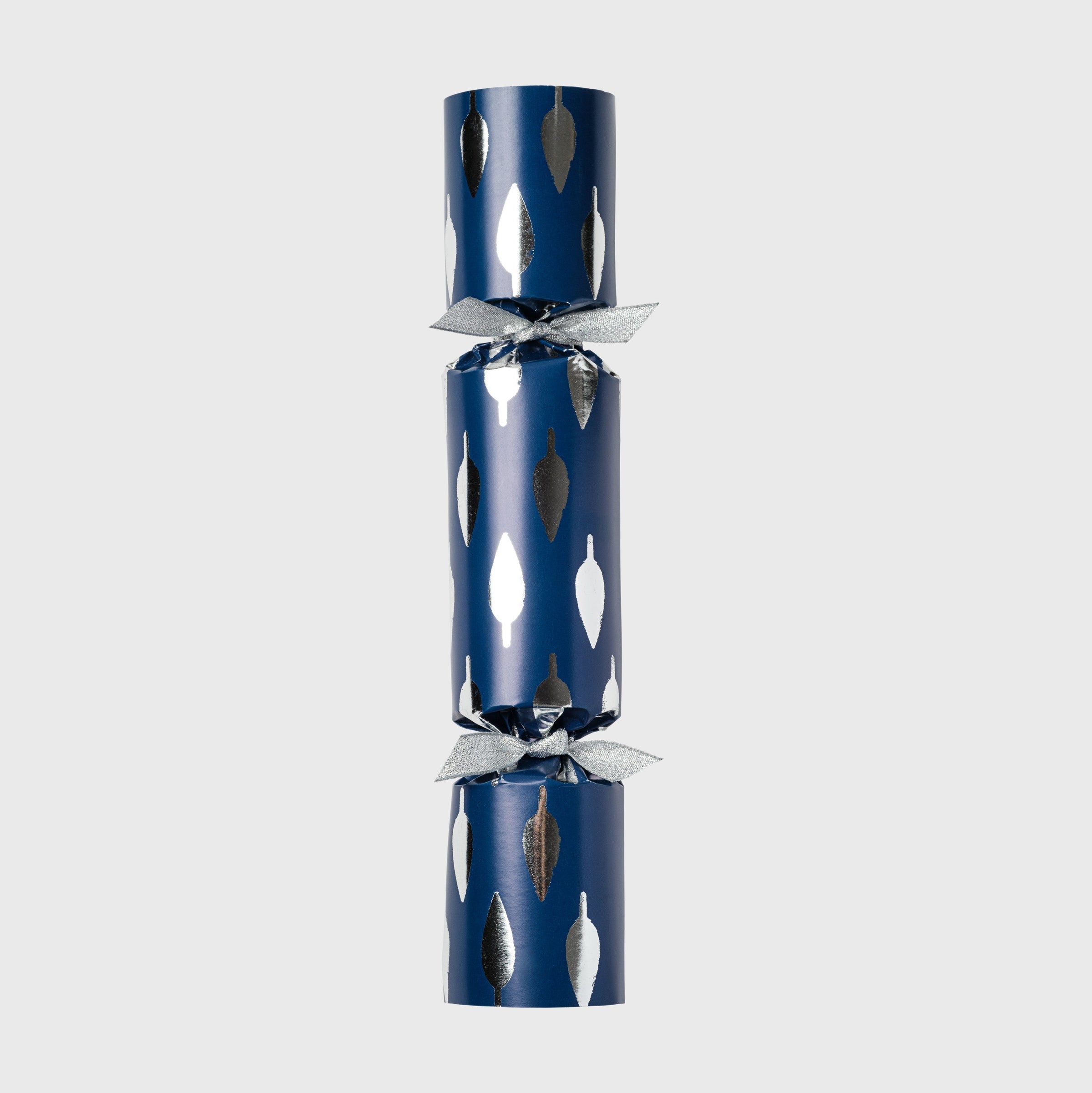 Luxury Celebration Crackers - Navy With Silver (Set of 6)