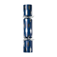 Luxury Celebration Crackers - Navy With Silver (Set of 6)