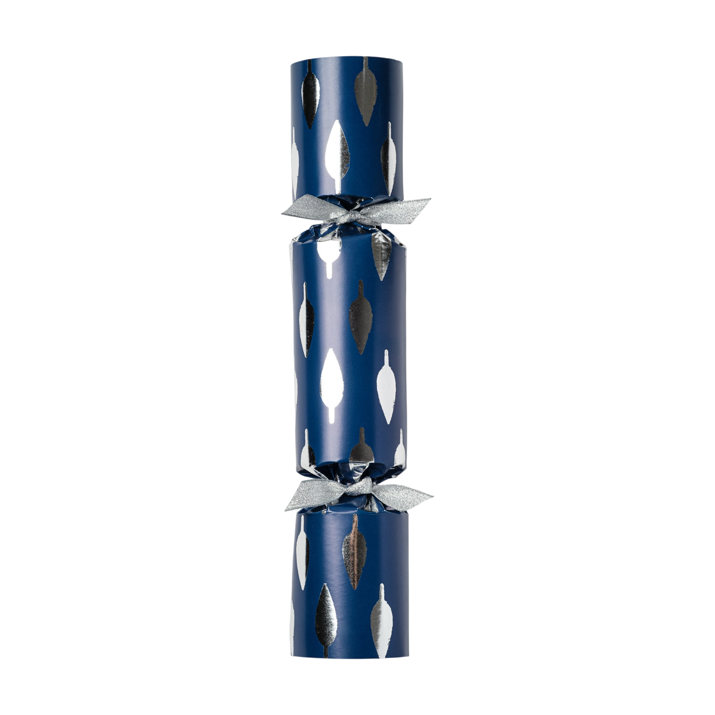 Luxury Celebration Crackers - Navy With Silver (Set of 6)