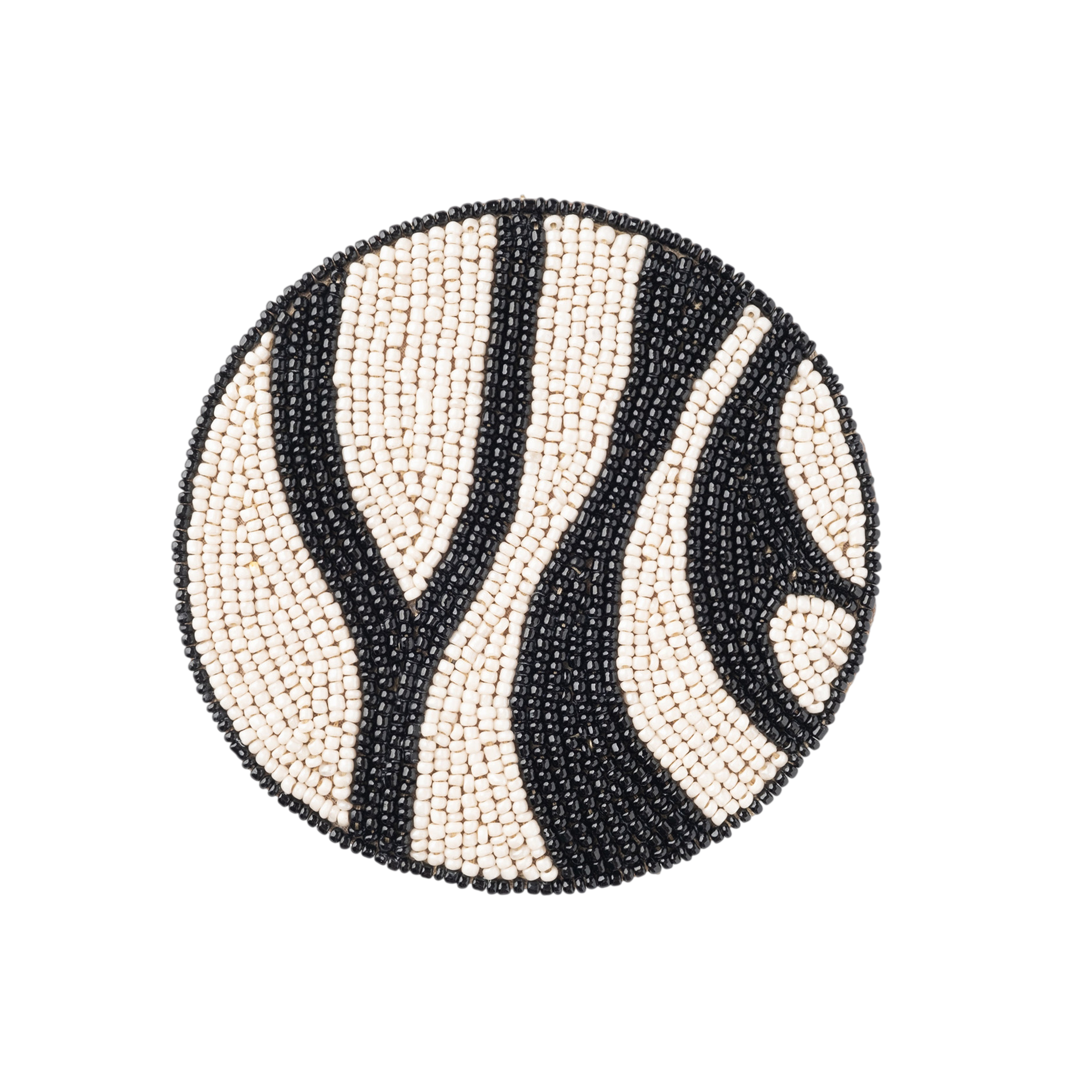 Zebra Coasters - Black (Set of 4)