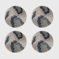 Animal Pattern Coasters - Silver