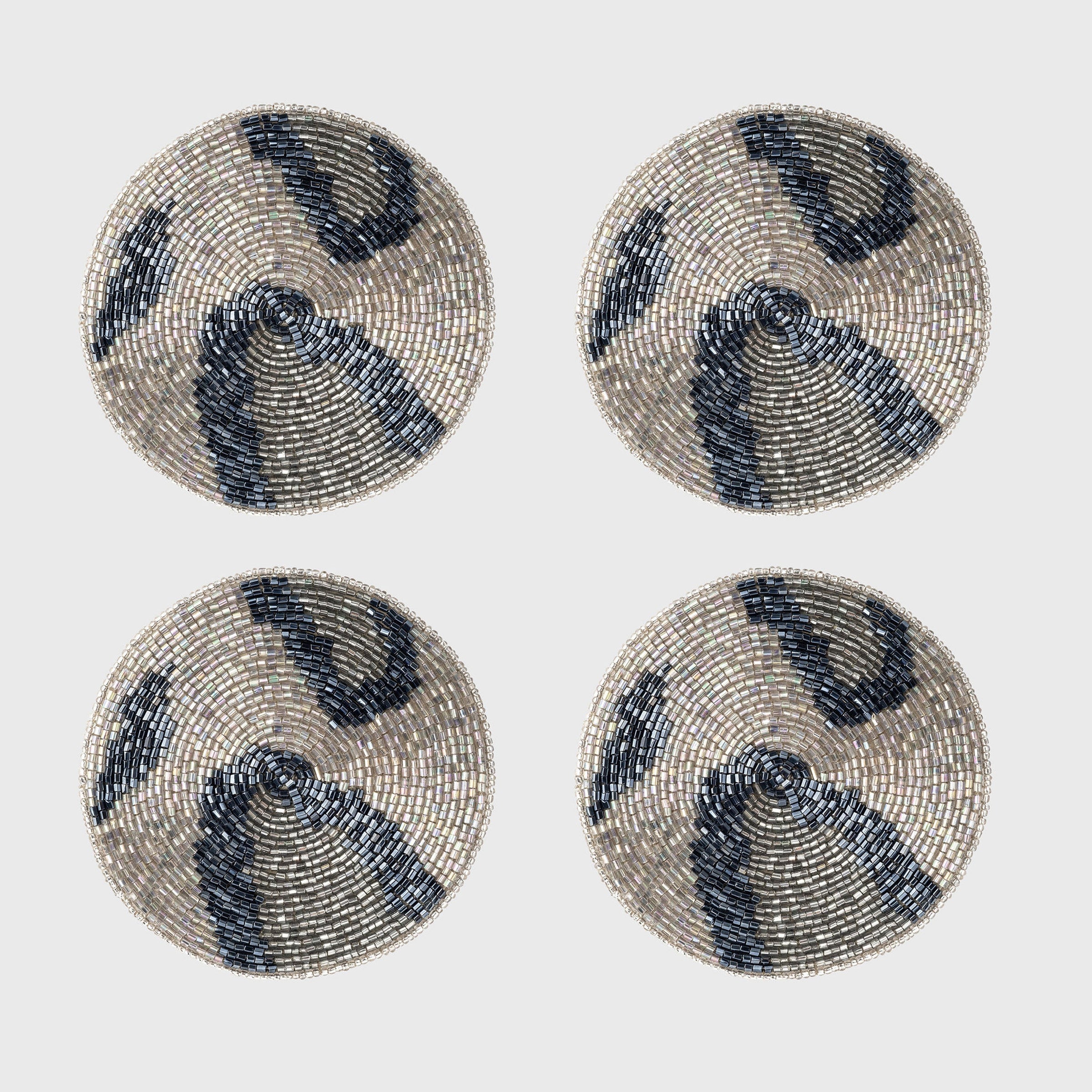 Animal Pattern Coasters - Silver