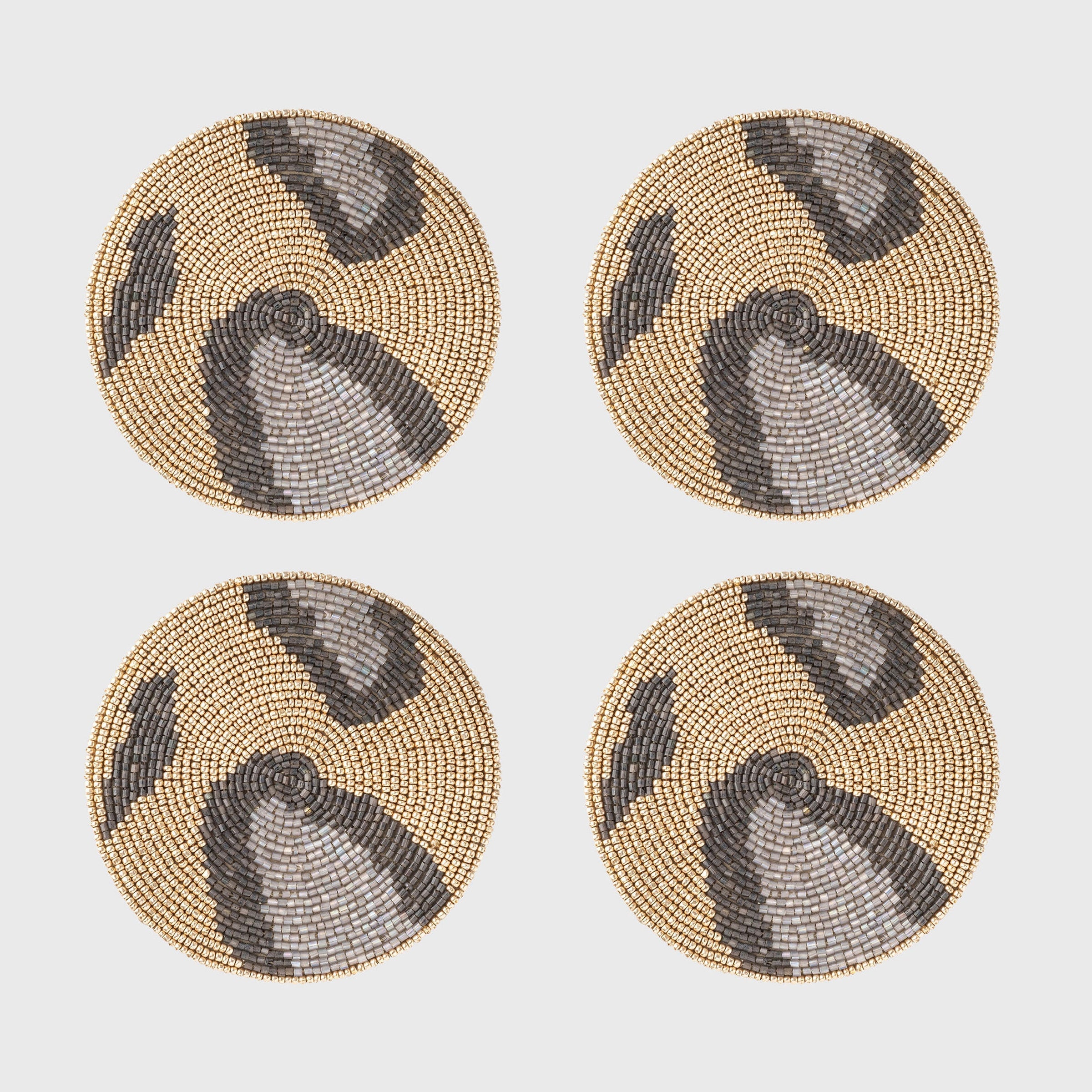 Animal Pattern Coasters - Gold