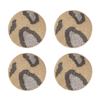 Animal Pattern Coasters - Gold