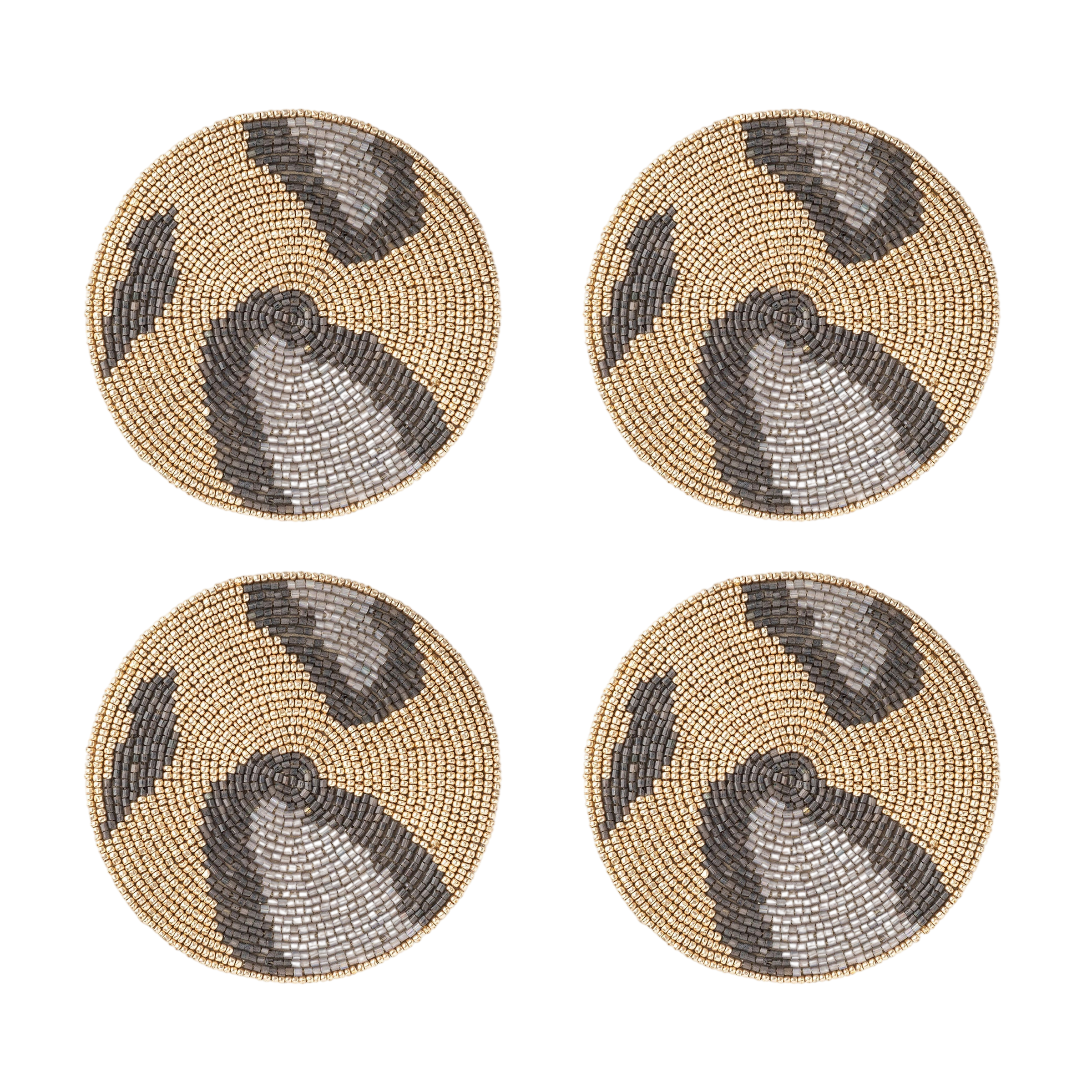 Animal Pattern Coasters - Gold