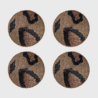 Animal Pattern Coasters - Bronze