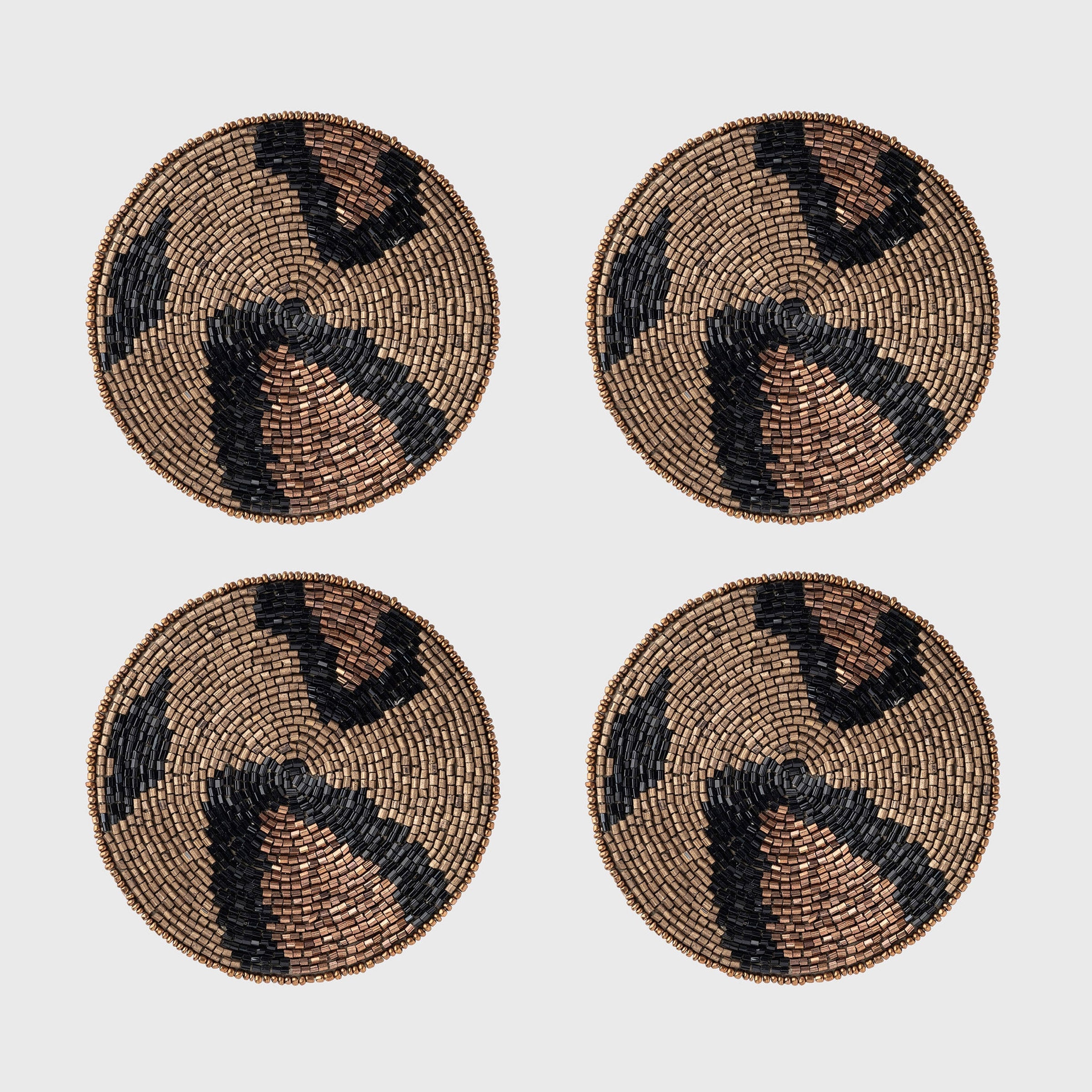Animal Pattern Coasters - Bronze