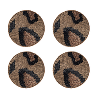 Animal Pattern Coasters - Bronze