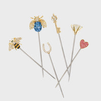 Wedding Cocktail Picks (Set of 6)