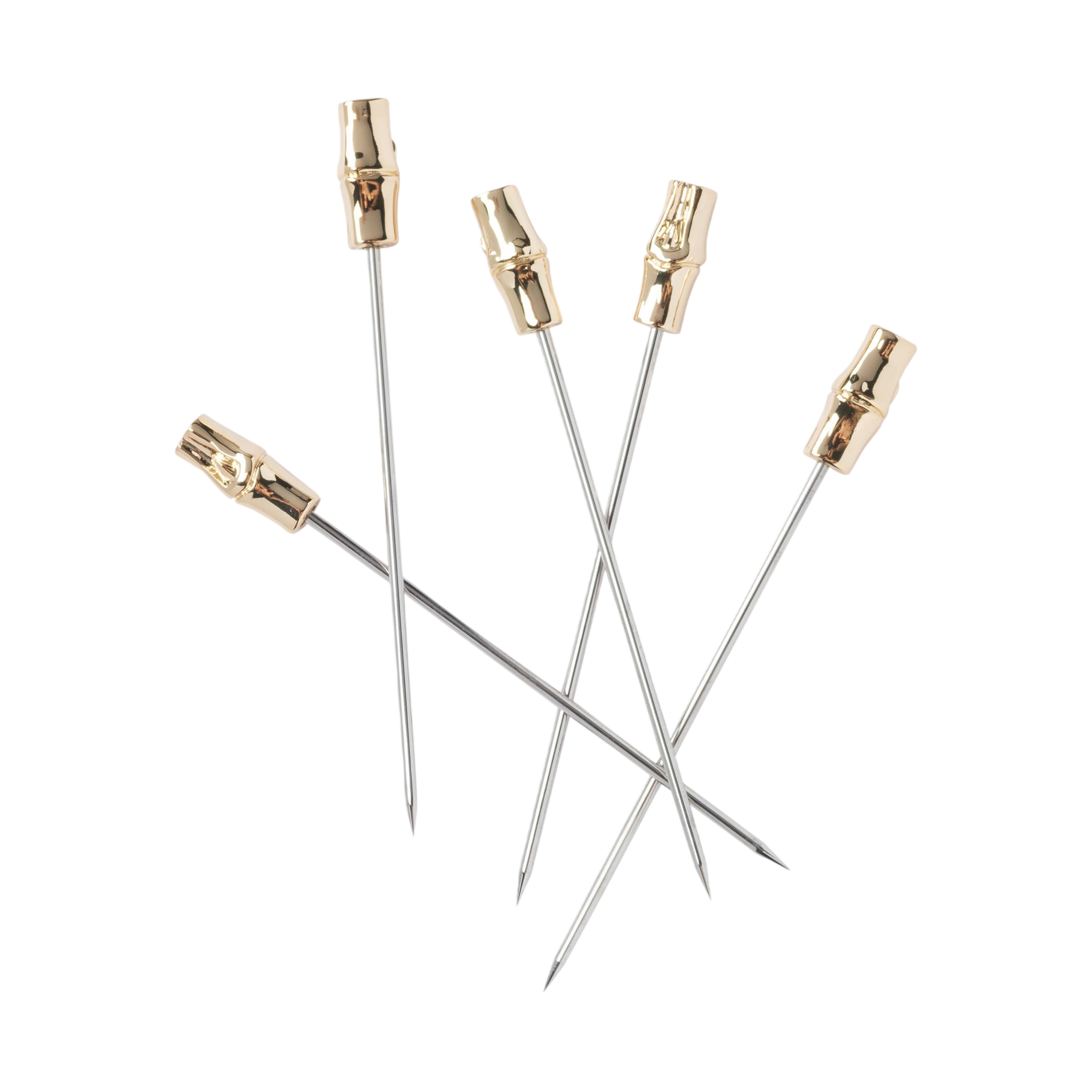 Golden Bamboo Cocktail Picks (Set of 6)