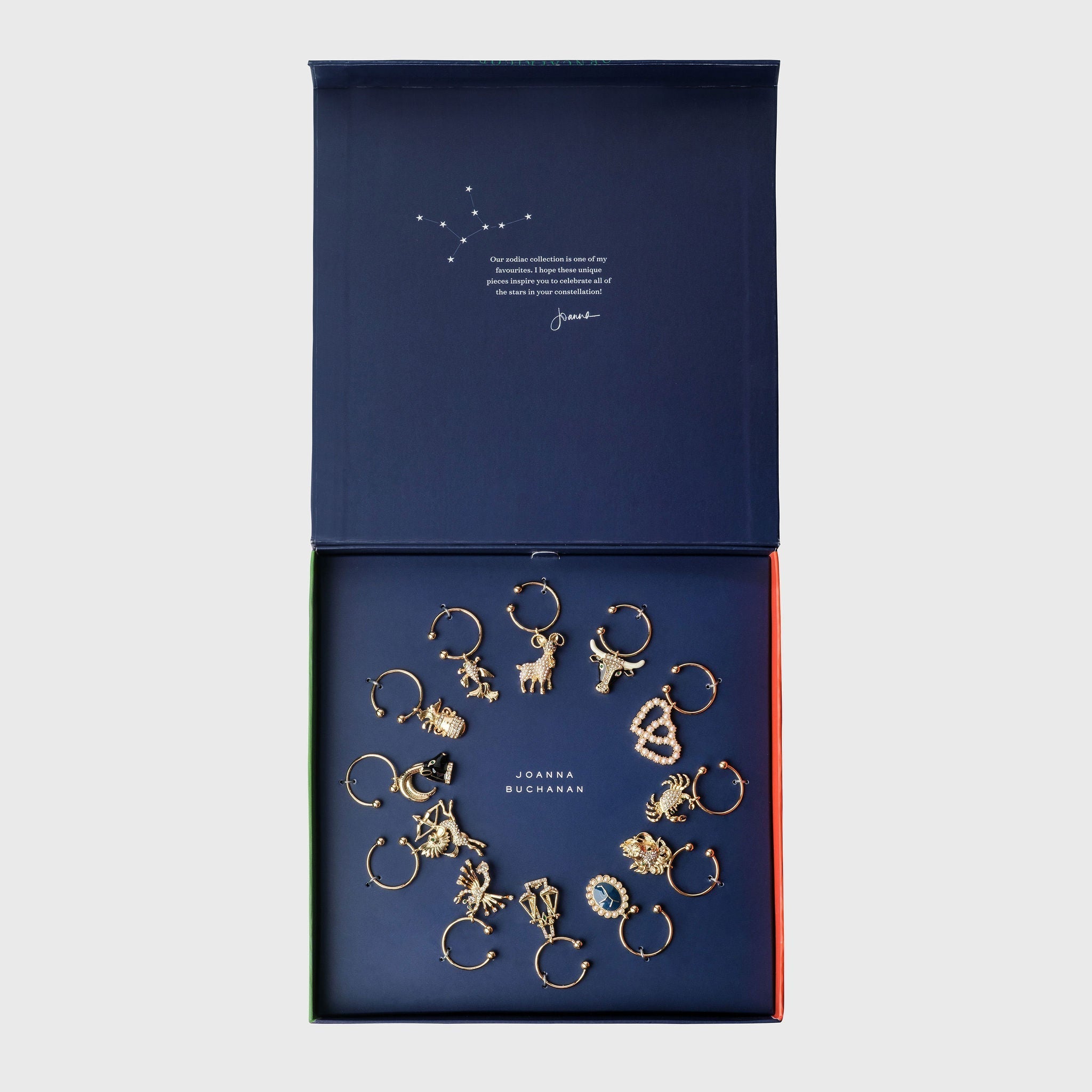 Zodiac Wine Charm Gift Set (Set of 12)
