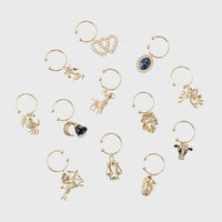 Zodiac Wine Charm Gift Set (Set of 12)