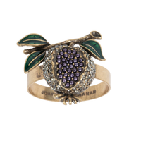 Pomegranate Skinny Napkin Rings (Set of Four)