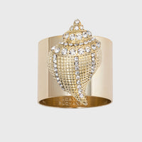 Sparkle Shell Napkin Rings (Set of Two)