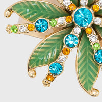 Deco Palm Napkin Rings - Green (Set of 4)