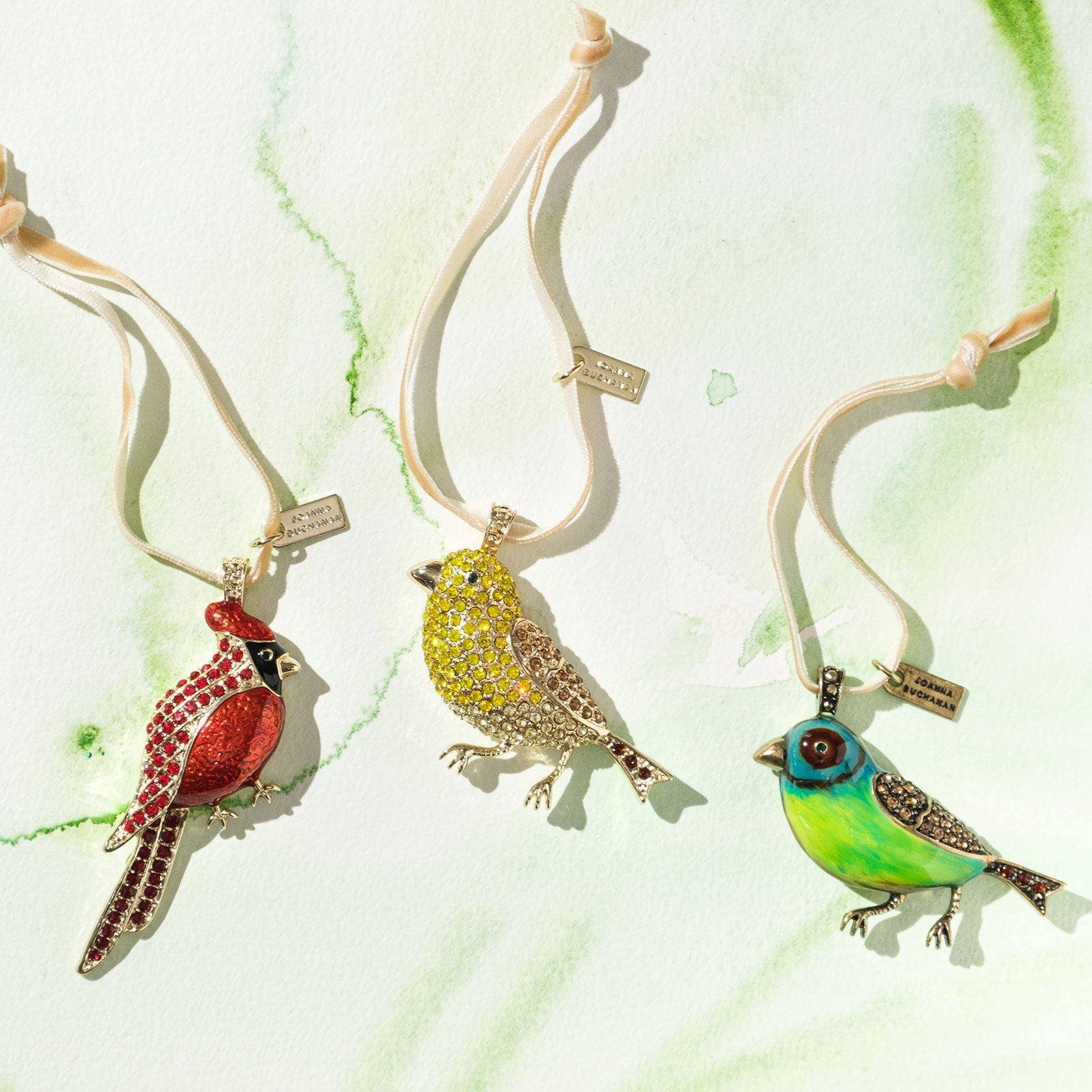 Sparkle Canary Hanging Ornament - Yellow