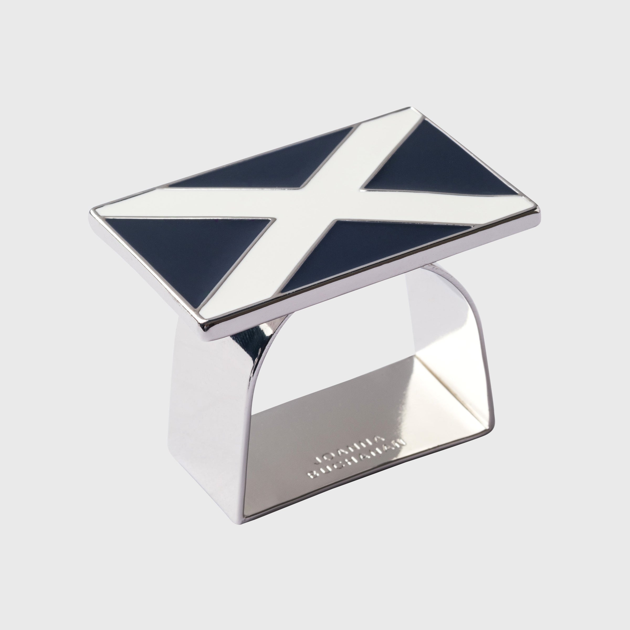 Nautical Flag Napkin Rings - Navy (Set of 4)