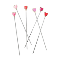 Heart Swizzle Sticks
