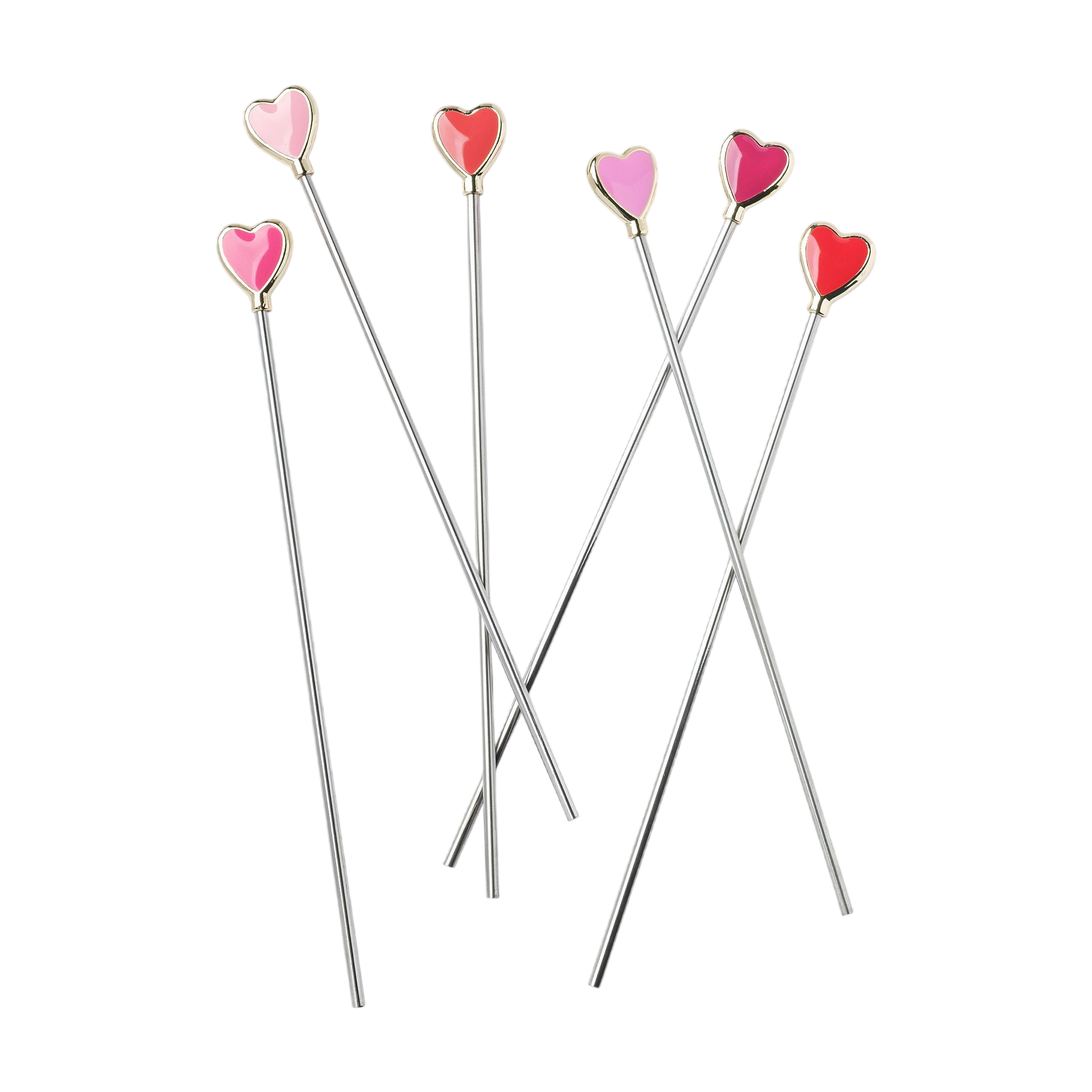 Heart Swizzle Sticks