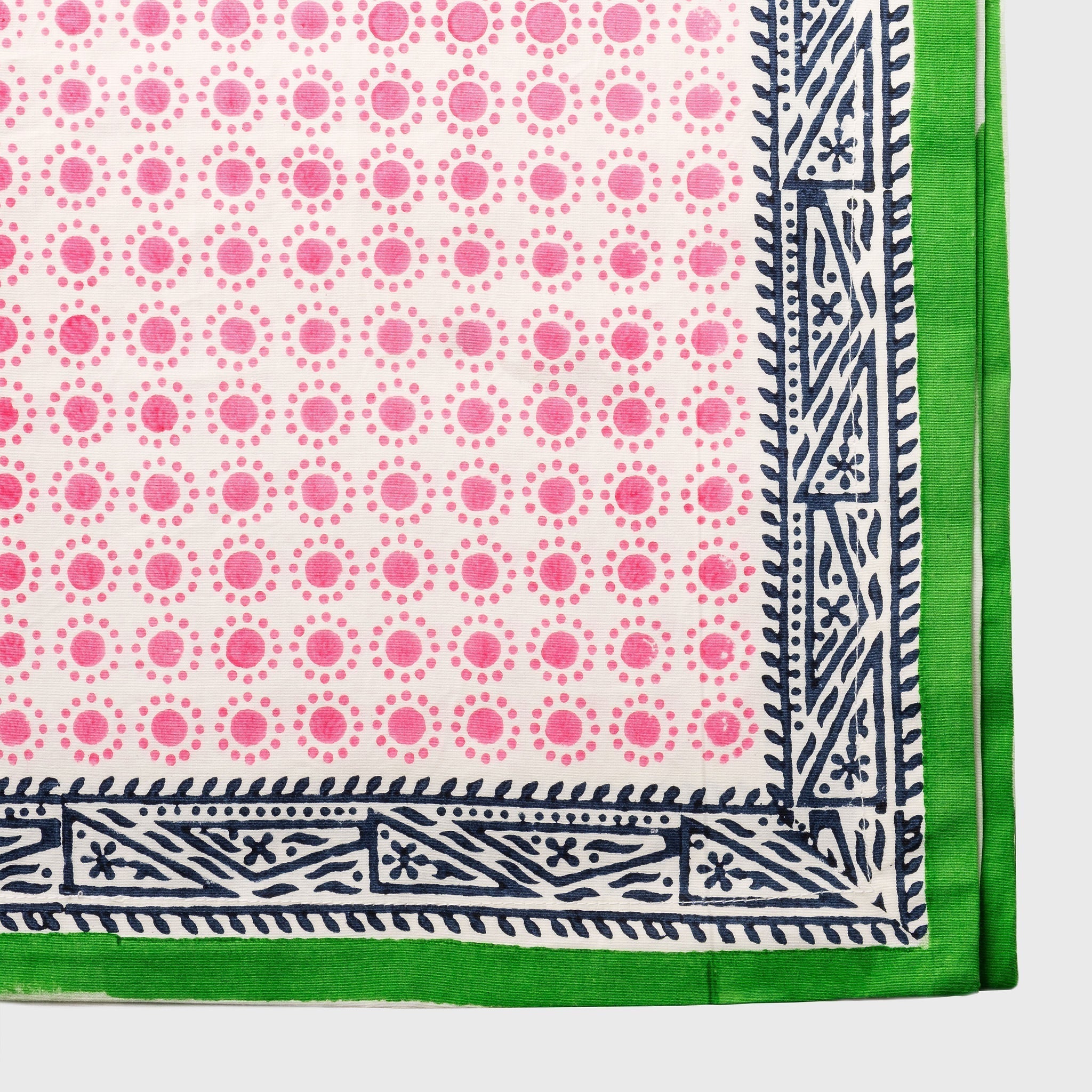 Dot Print Tablecloth - Pink