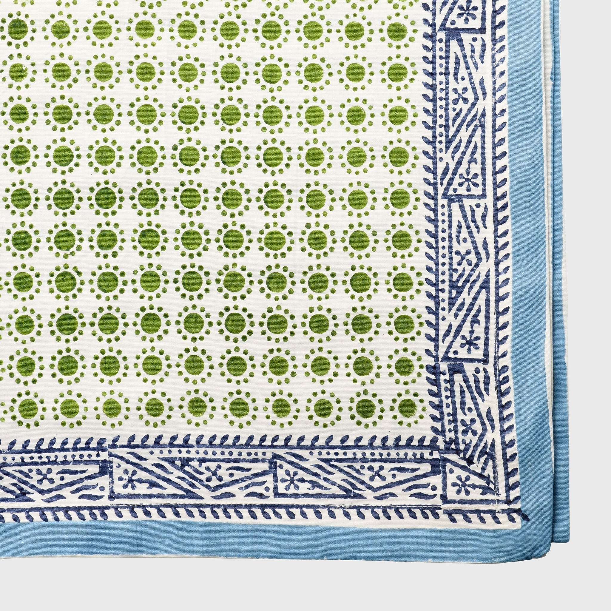 Dot Print Tablecloth - Green