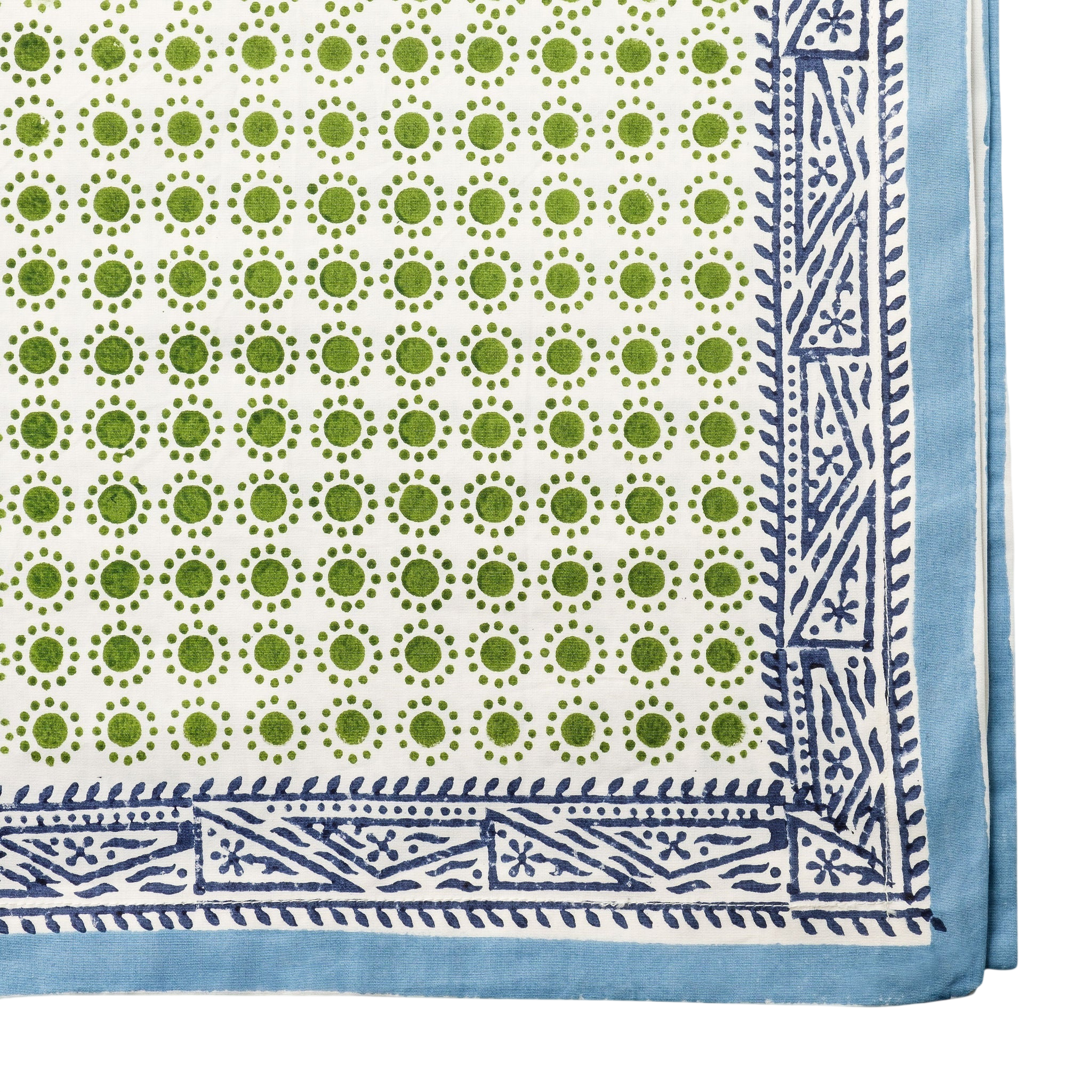Dot Print Tablecloth - Green