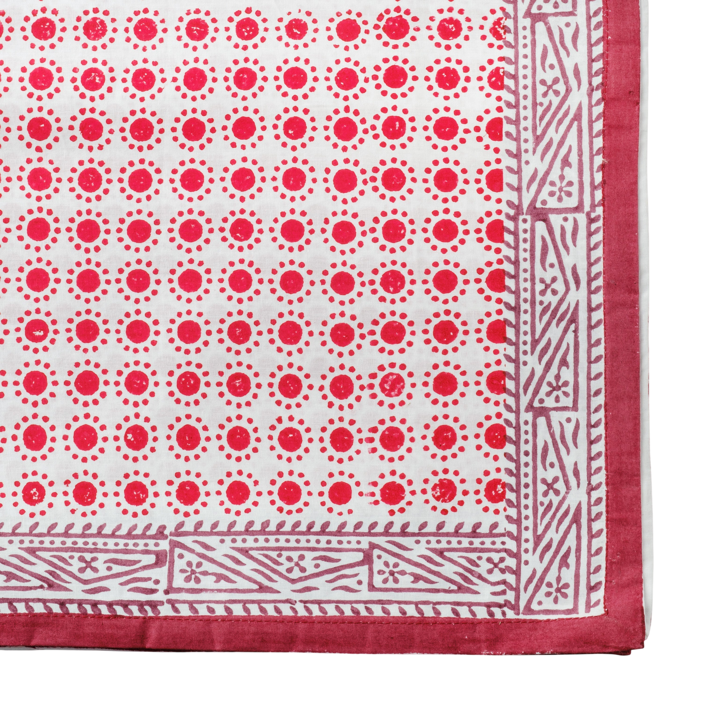Dot Print Tablecloth - Red