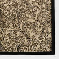 Damask Print Tablecloth - Black