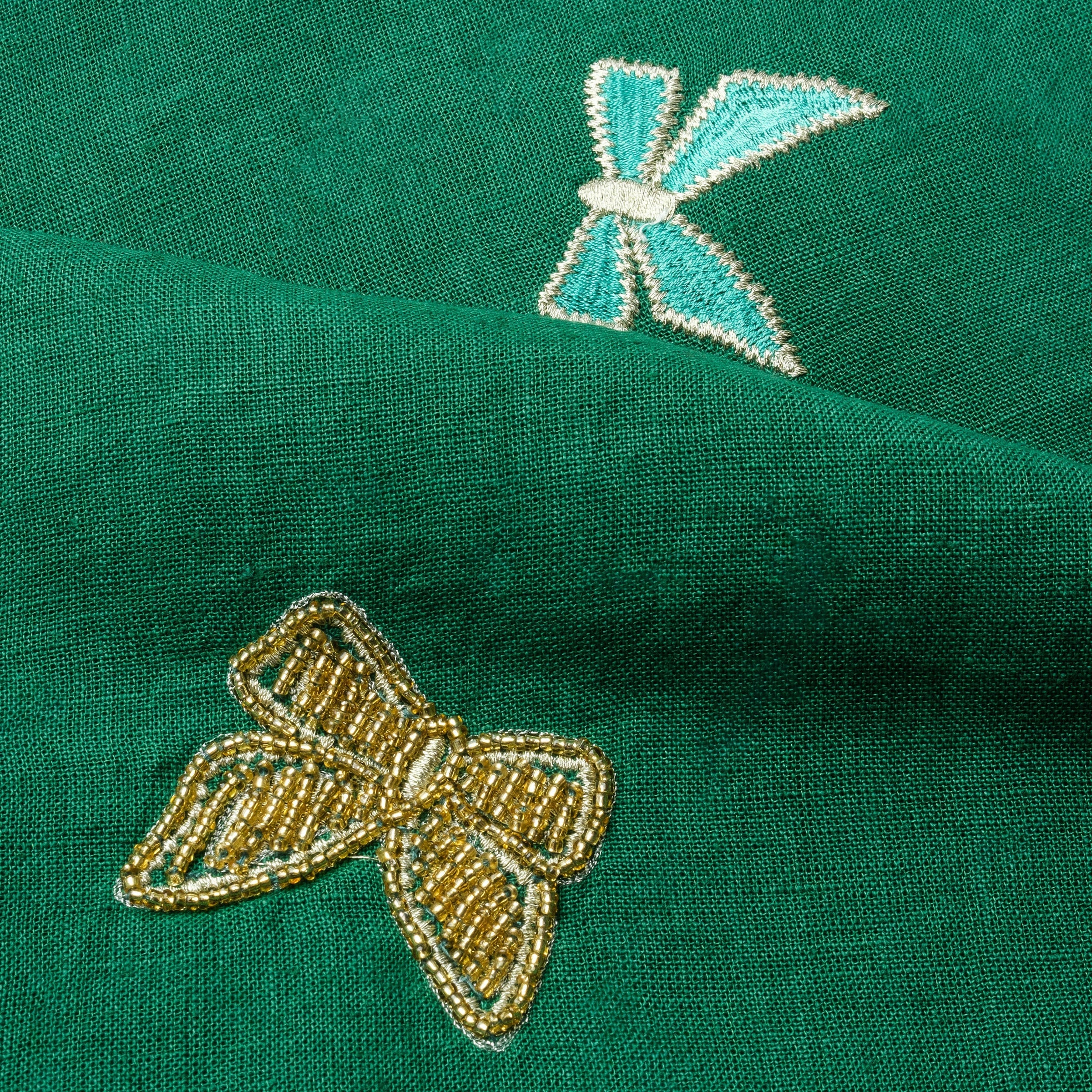 Bow Extra Large Table Runner - Hunter Green