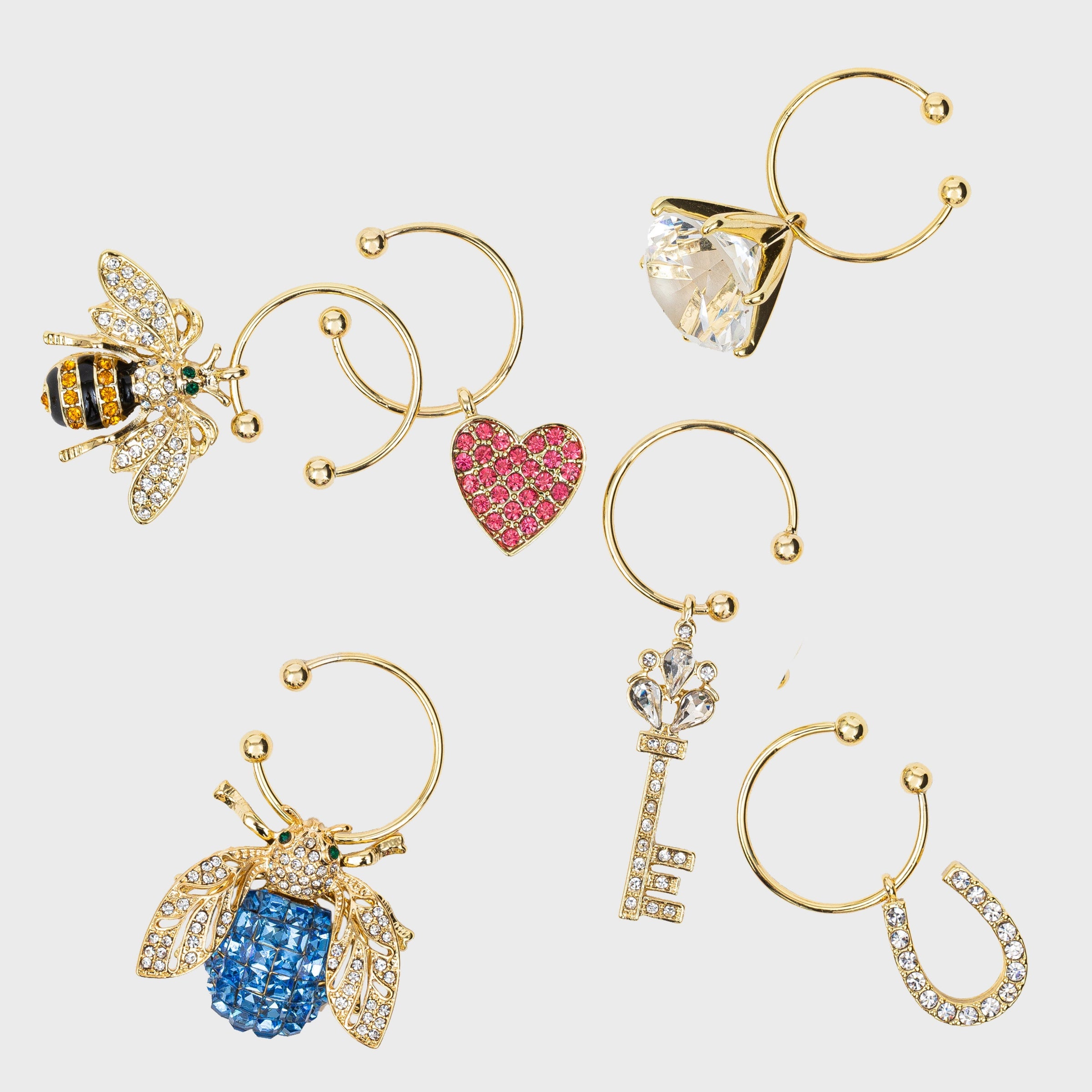 Wedding Wine Charms (Set of 6)