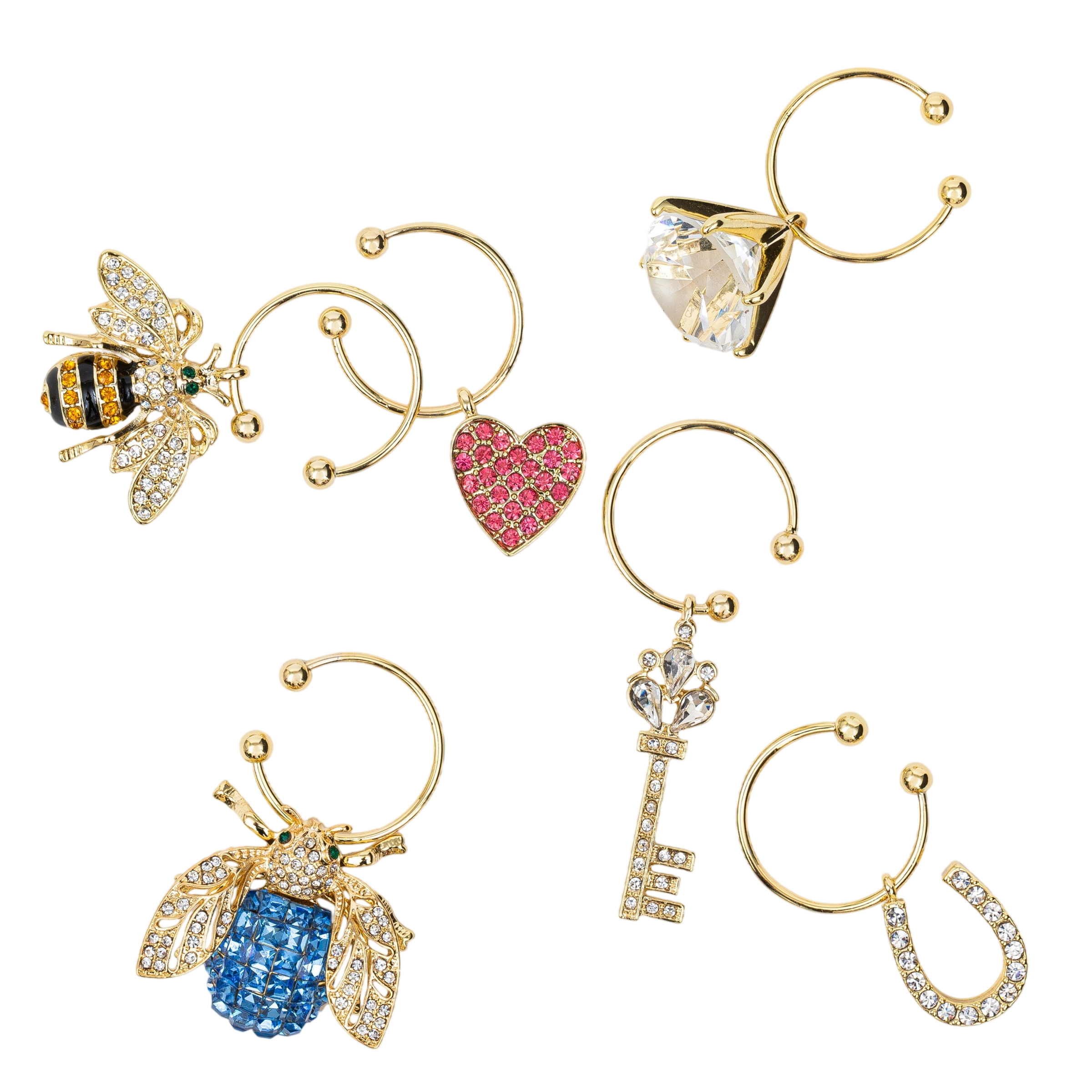 Wedding Wine Charms (Set of 6)