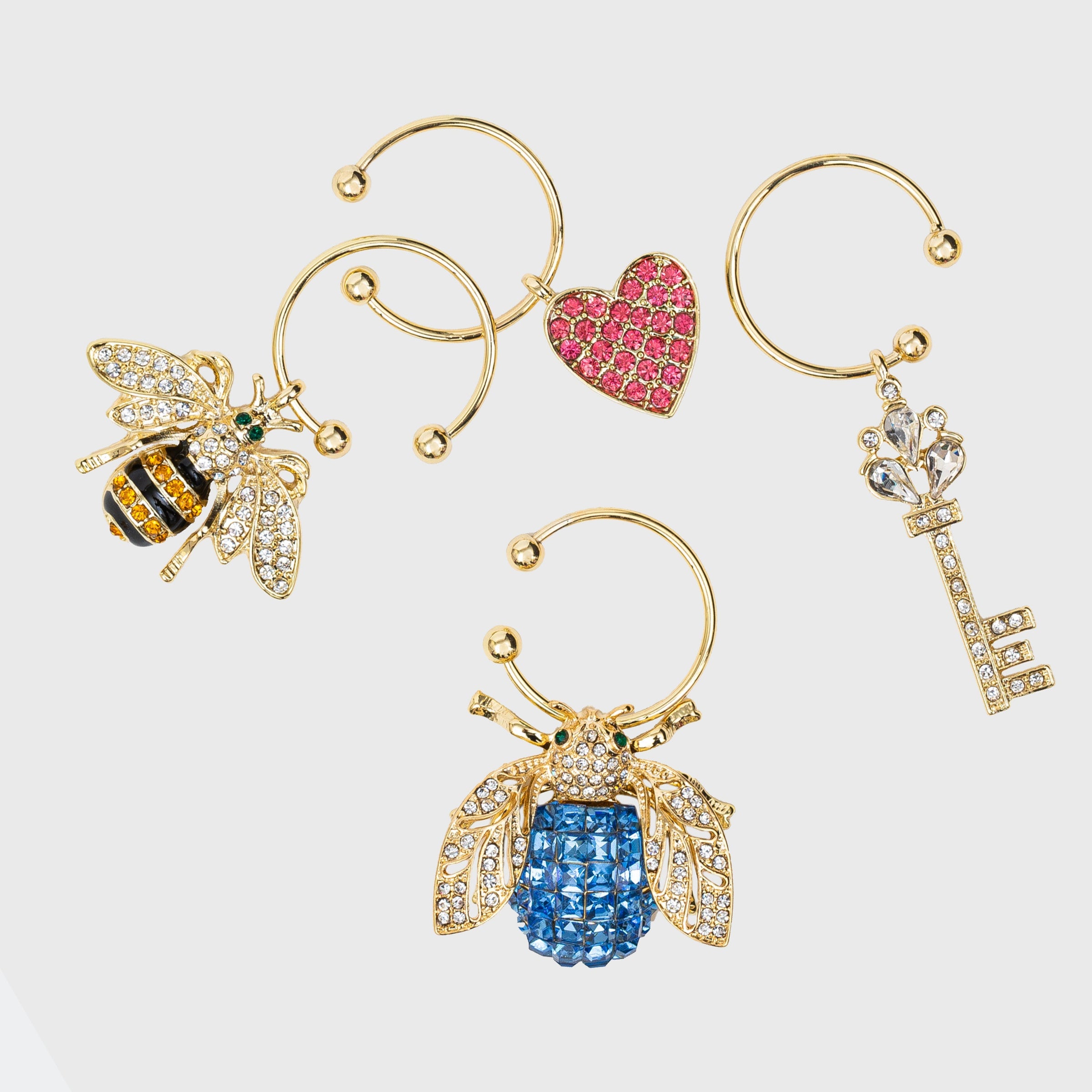 Wedding Wine Charms (Set of 6)