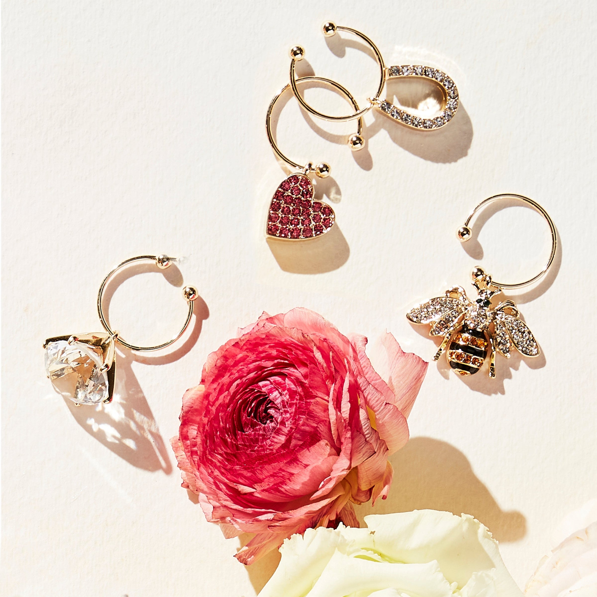 Wedding Wine Charms (Set of 6)