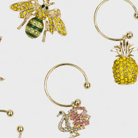 Tropical Wine Charms (Set of 6)