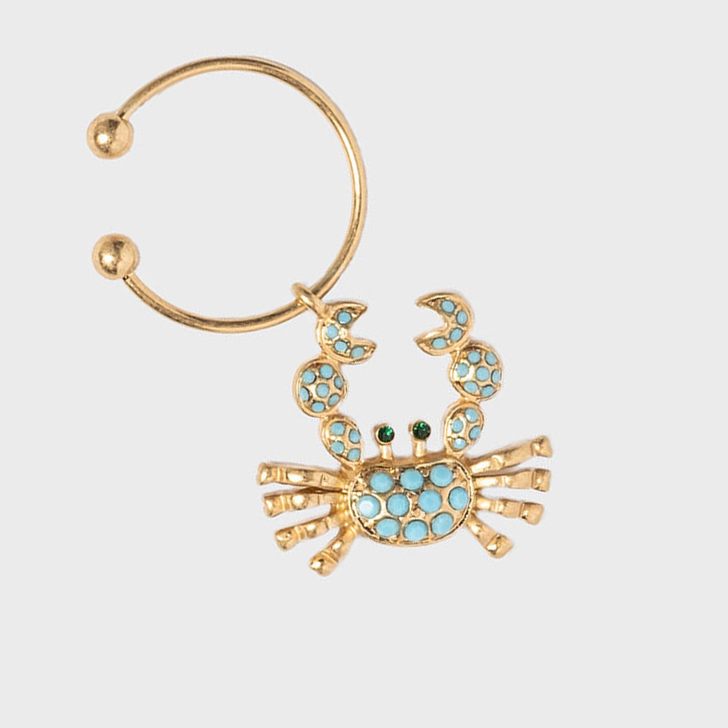 Crab Wine Charms - Rainbow