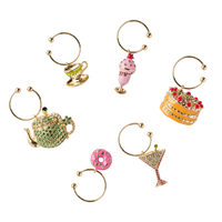 Garden Party Wine Charms