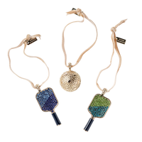 Pickleball and Ball Hanging Ornament Boxed Gift Set