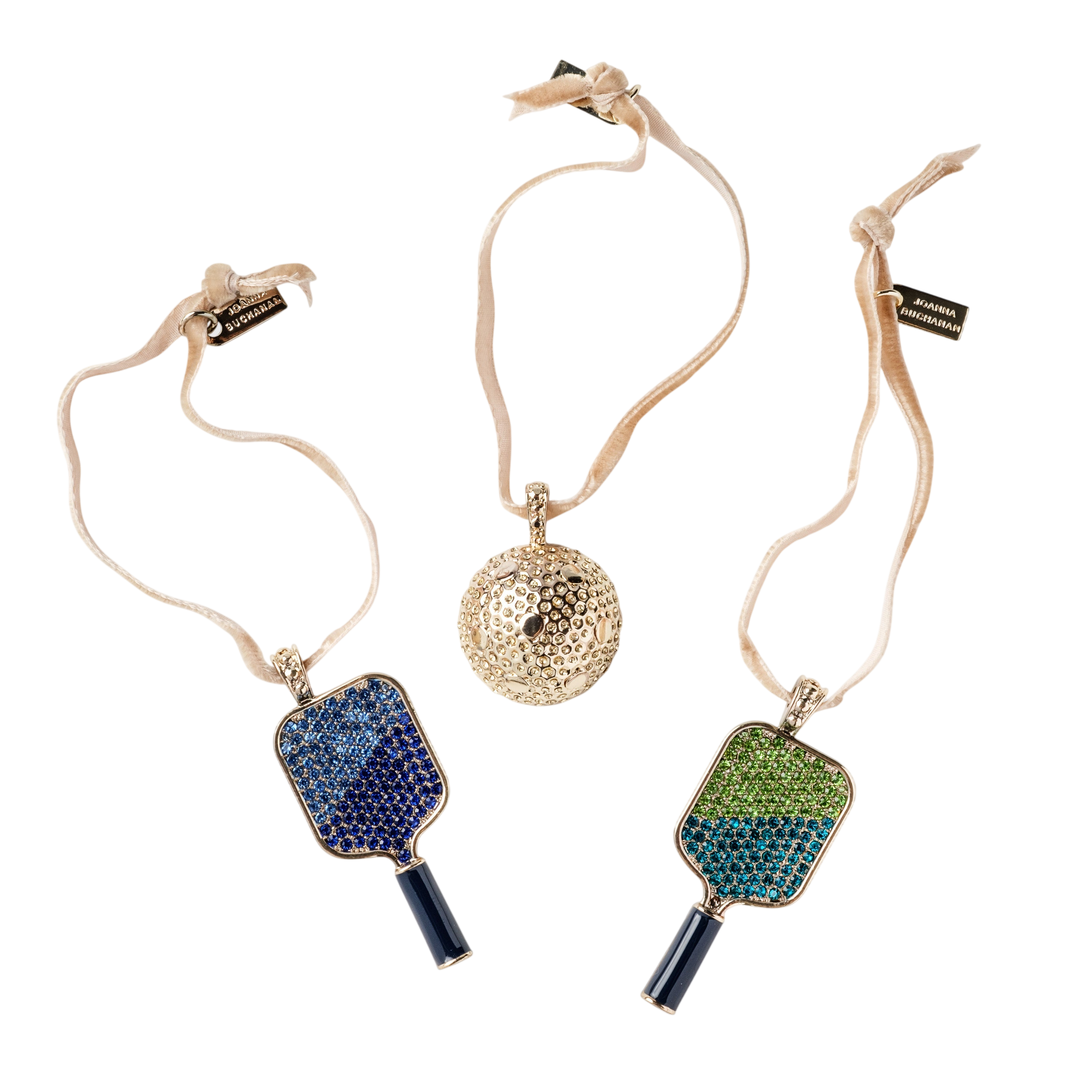 Pickleball and Ball Hanging Ornament Boxed Gift Set
