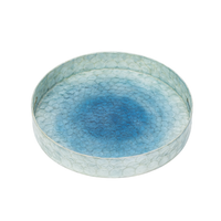 Large Ombre Capiz Tray - Blue