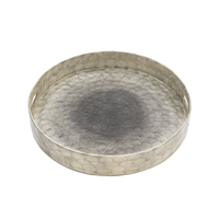 Large Ombre Capiz Tray - Grey