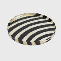 Extra Large Striped Capiz Tray - Black