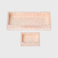 Capiz Trays - Pink (Set of 2)