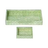 Capiz Trays - Sage Green (Set of 2)