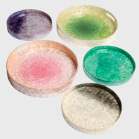 Small Capiz Tray - Emerald 