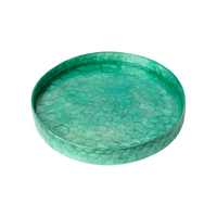 Small Capiz Tray - Emerald 