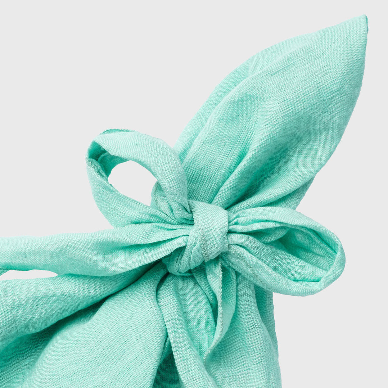 Bow Linen Napkin - Mint (Set of 2)