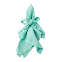 Bow Linen Napkin - Mint (Set of 2)