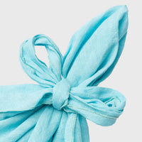 Bow Linen Napkin - Aqua (Set of 2)