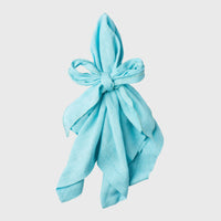 Bow Linen Napkin - Aqua (Set of 2)