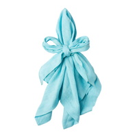 Bow Linen Napkin - Aqua (Set of 2)